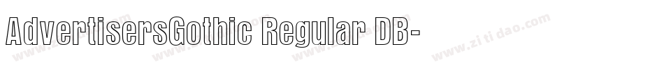 AdvertisersGothic Regular DB字体转换
